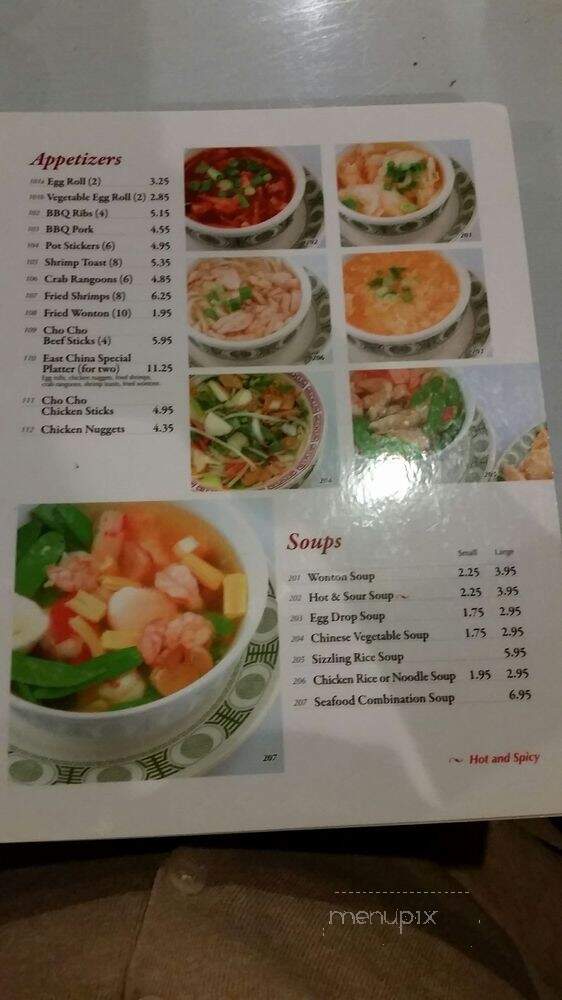 East China Inn - North Aurora, IL menu_pic