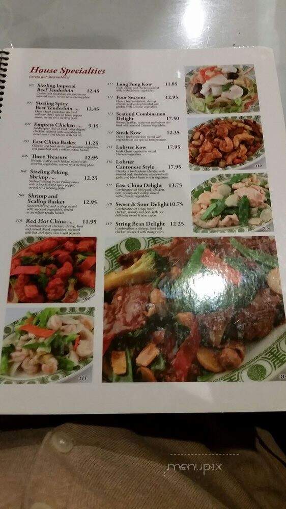 East China Inn - North Aurora, IL menu_pic