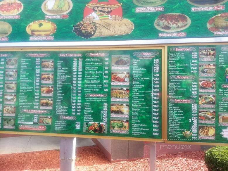 El Burrito Loco - Chicago Heights, IL menu_pic