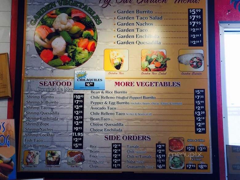 El Famous Burrito - Downers Grove, IL menu_pic