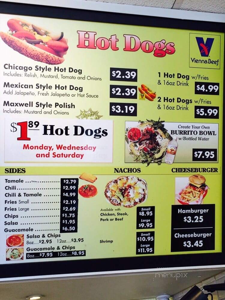 El Famous Burrito - Downers Grove, IL menu_pic