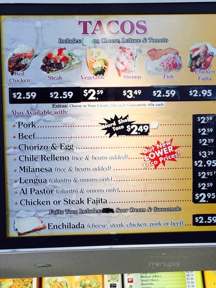 El Famous Burrito - Downers Grove, IL menu_pic