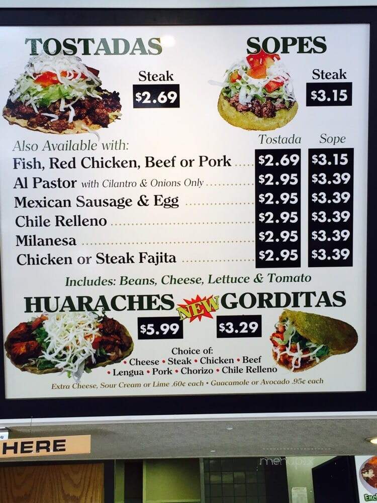 El Famous Burrito - Downers Grove, IL menu_pic