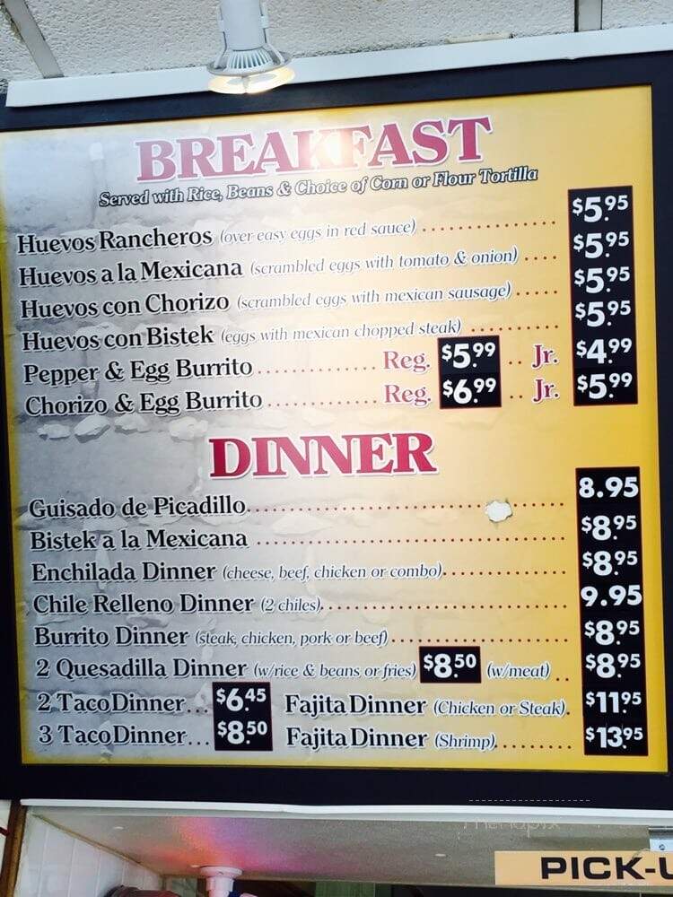 El Famous Burrito - Downers Grove, IL menu_pic