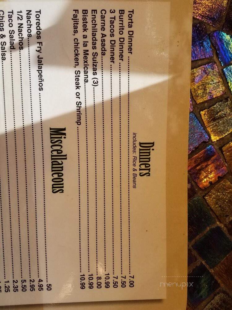 El Famous Burrito - Chicago, IL menu_pic