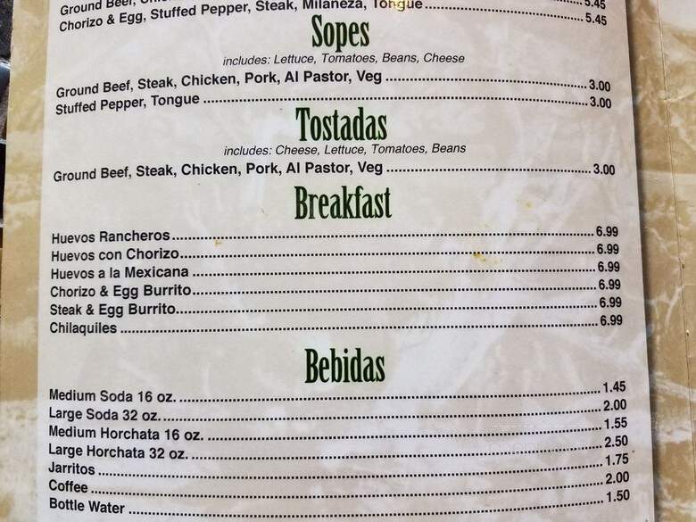 El Famous Burrito - Chicago, IL menu_pic