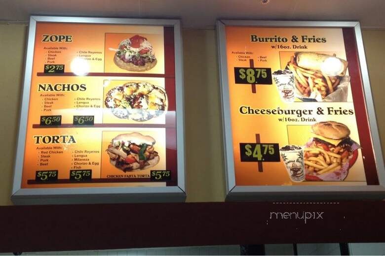 El Famous Burrito - Tinley Park, IL menu_pic