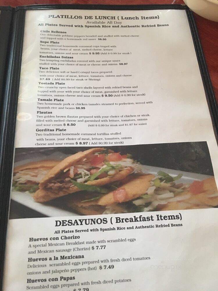 El Mariachi - Calumet City, IL menu_pic