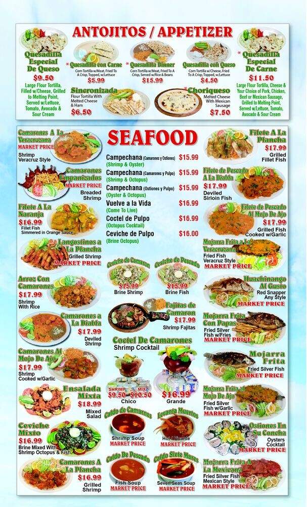 El Puevlito - Lincolnwood, IL menu_pic