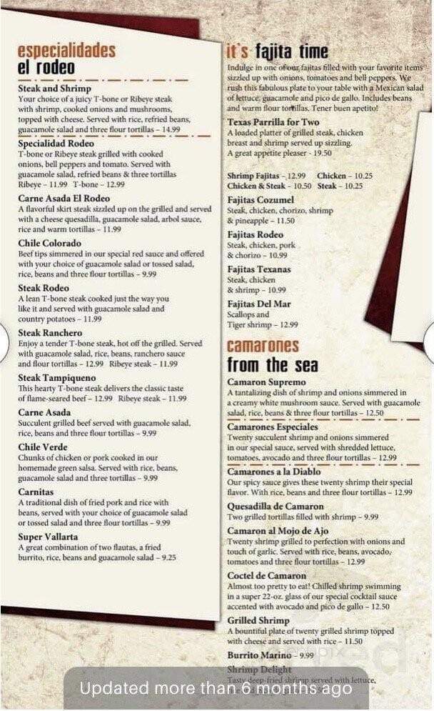 El Rodeo Mexican Restaurant - Decatur, IL menu_pic