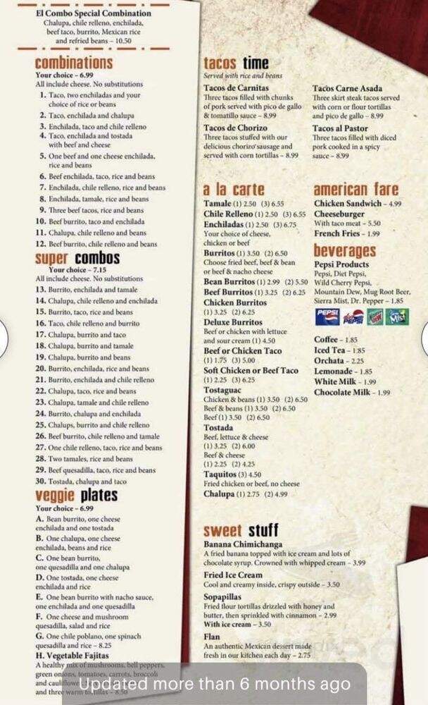 El Rodeo Mexican Restaurant - Decatur, IL menu_pic