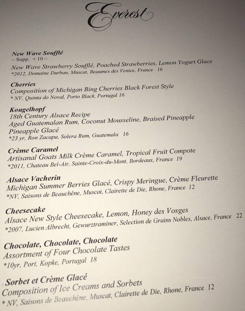 Everest - Chicago, IL menu_pic