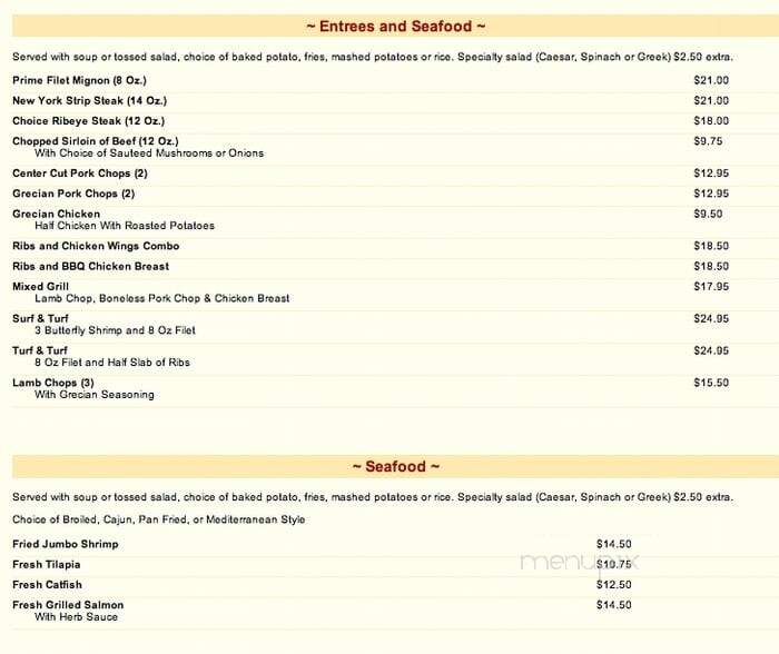Exchequer Restaurant - Chicago, IL menu_pic