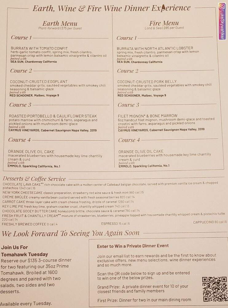 Fleming's Prime Steakhouse - Lincolnshire, IL menu_pic