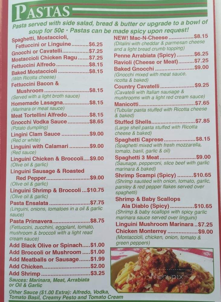 Francesco's Brothers Pizzeria - Bensenville, IL menu_pic