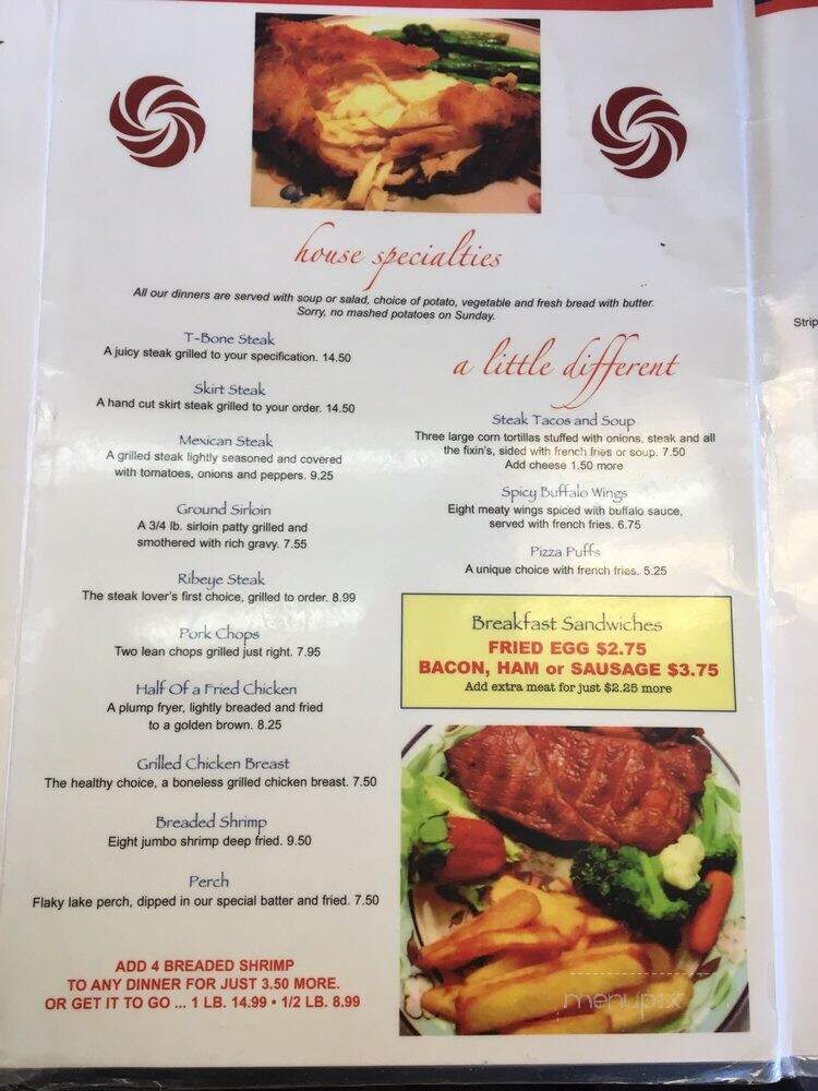 Fred's Place - Elmhurst, IL menu_pic