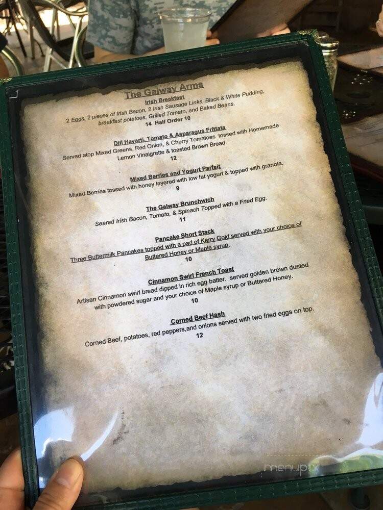 Galway Arms - Chicago, IL menu_pic