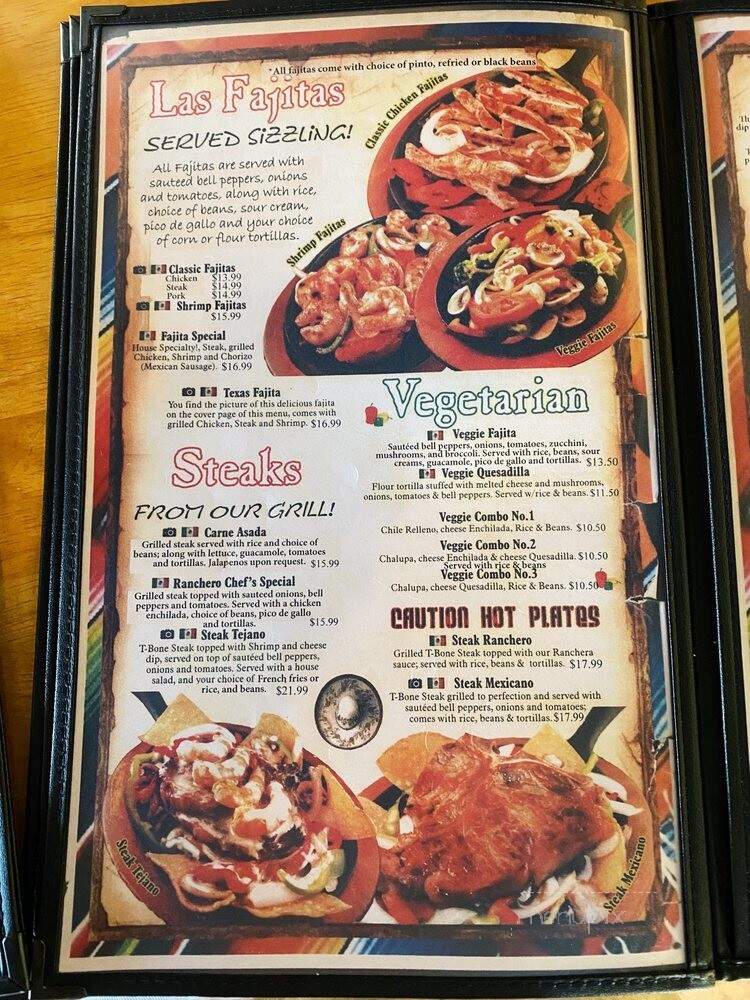 Florencia Mexican Grill - Arnolds Park, IA menu_pic