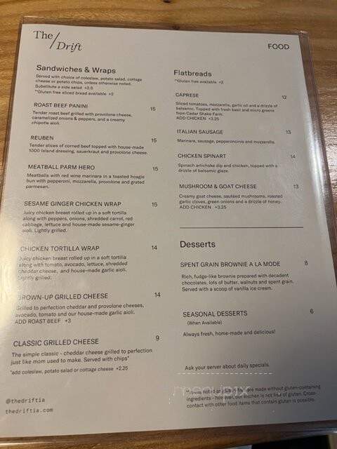 Montross Coffee Shop - Winterset, IA menu_pic