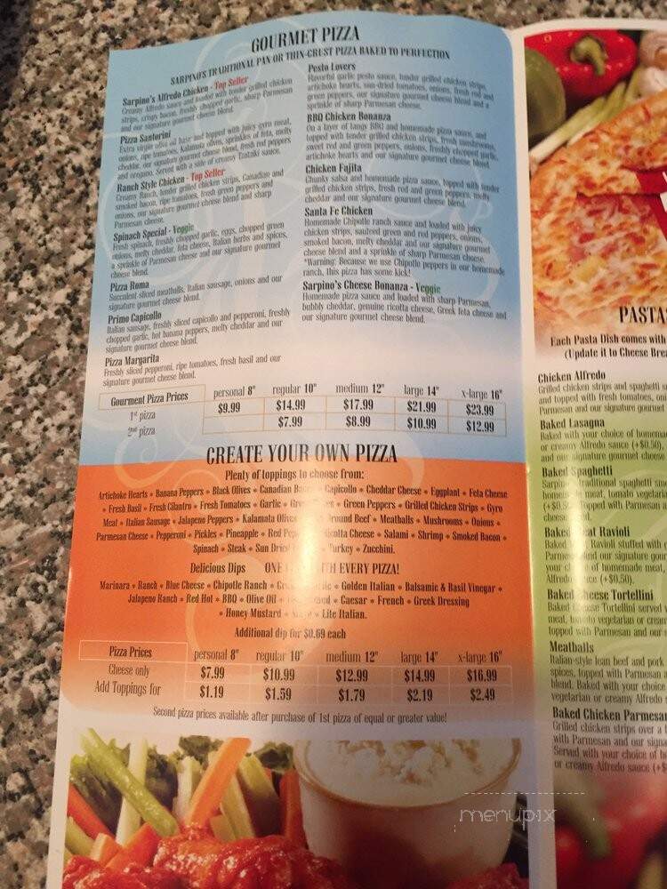 Sarpino's Pizzeria - Clive, IA menu_pic