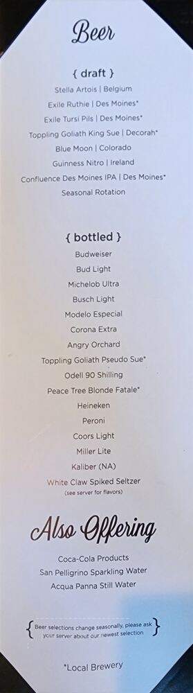 Fire Creek - West Des Moines, IA menu_pic