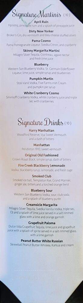 Fire Creek - West Des Moines, IA menu_pic