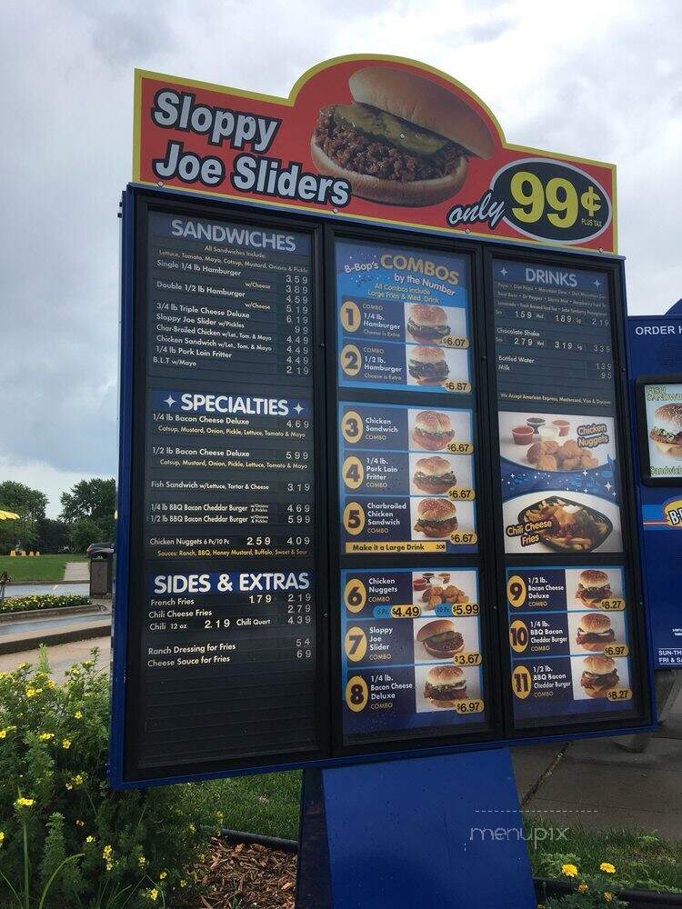 B-Bop's Burgers Fries Cola - Des Moines, IA menu_pic