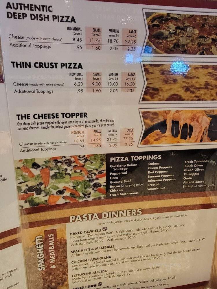 Felix & Oscars Restaurant - Des Moines, IA menu_pic