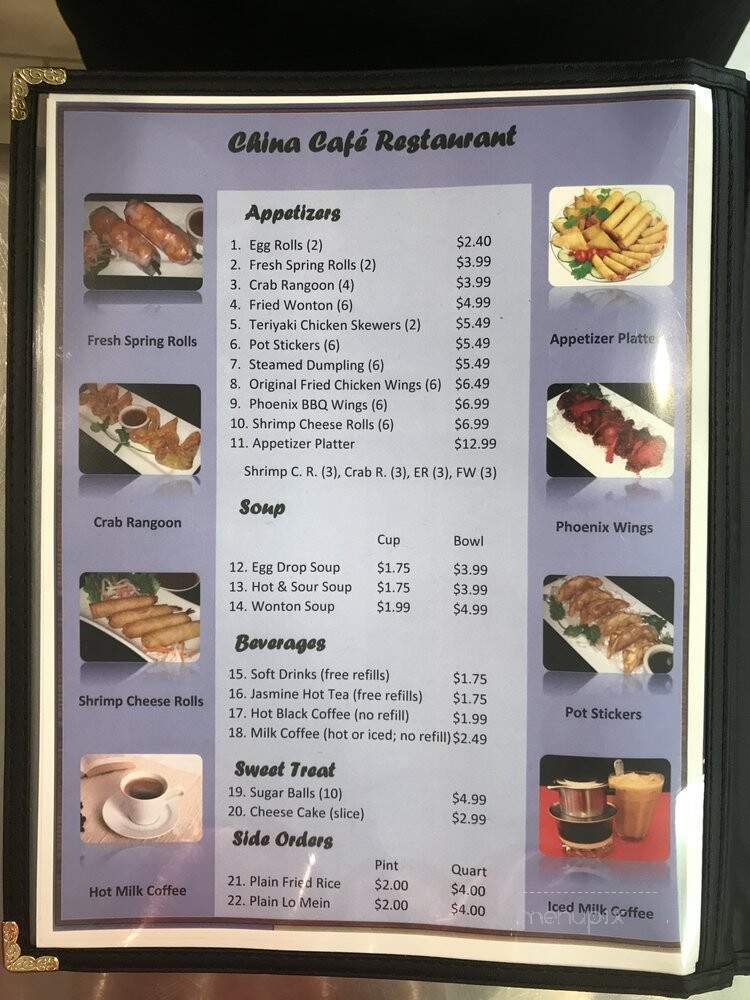 China Cafe - Johnston, IA menu_pic