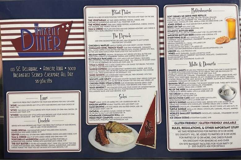 Ankeny Diner - Ankeny, IA menu_pic