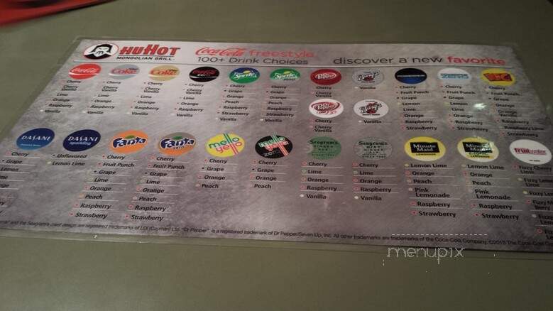 HuHot Mongolian Grill - Cedar Falls, IA menu_pic