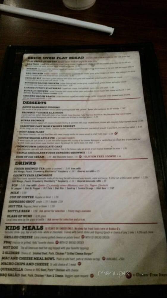 Bubba-Qs - Ottumwa, IA menu_pic