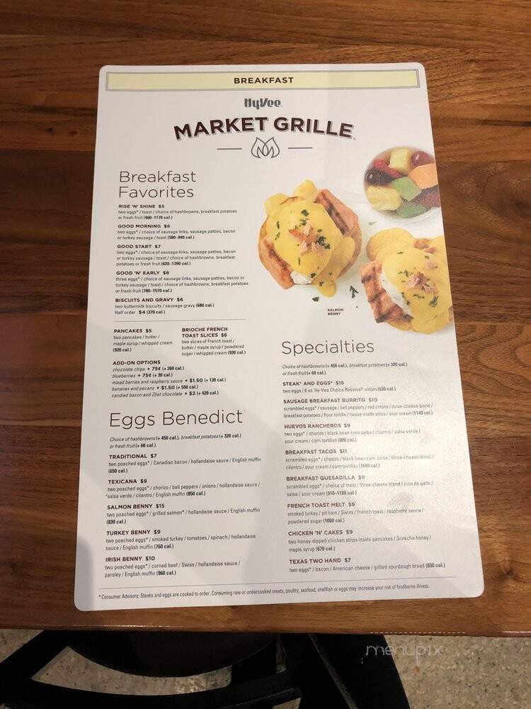Hy-Vee - Cedar Rapids, IA menu_pic