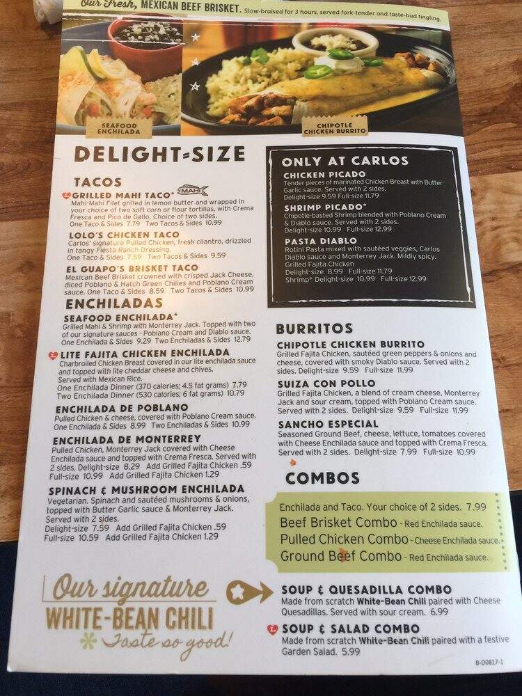 Carlos O'Kelly's Mexican Cafe - Dubuque, IA menu_pic