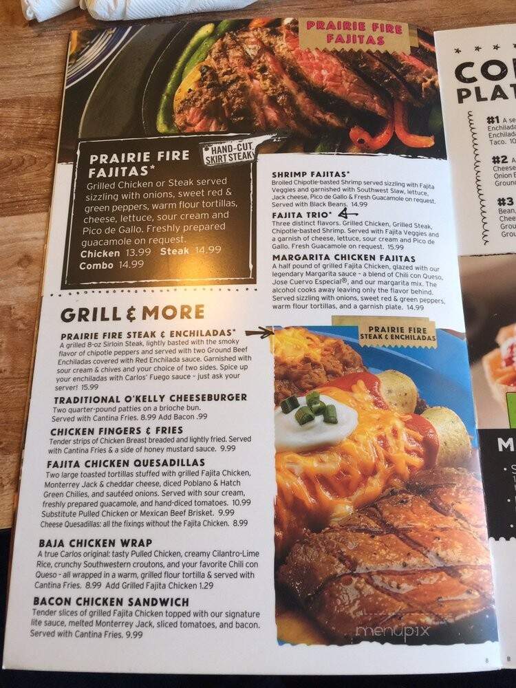 Carlos O'Kelly's Mexican Cafe - Dubuque, IA menu_pic
