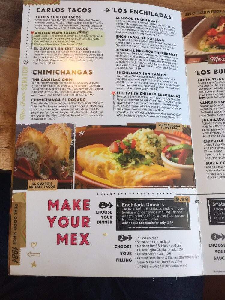 Carlos O'Kelly's Mexican Cafe - Dubuque, IA menu_pic
