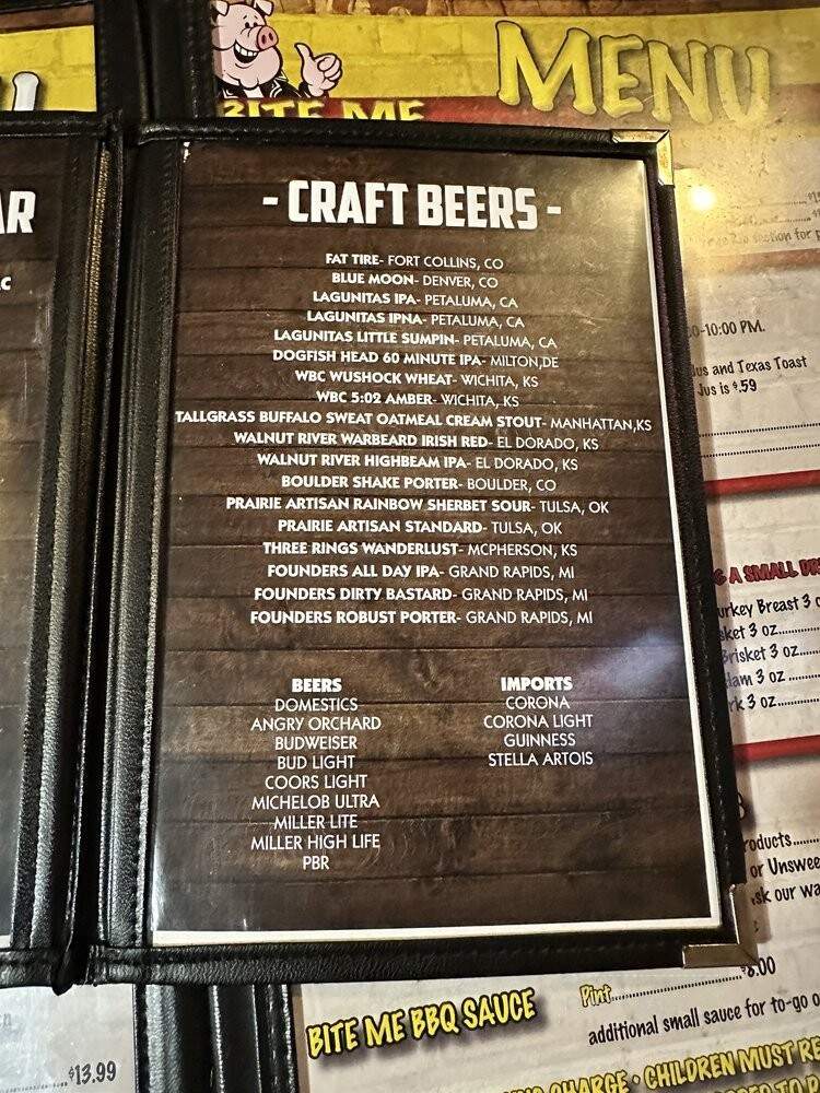 Bite Me BBQ - Goddard, KS menu_pic