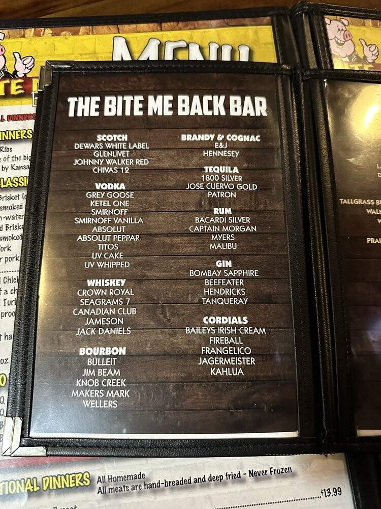 Bite Me BBQ - Goddard, KS menu_pic