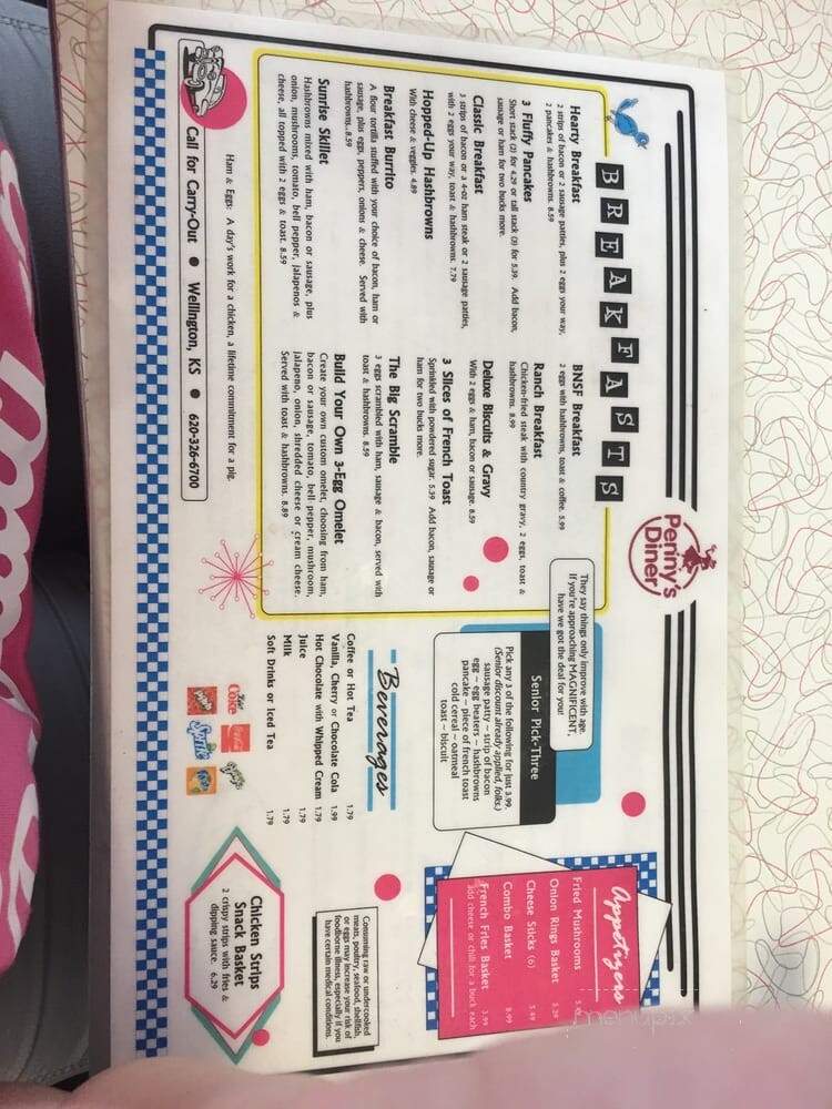 Penny's Diner - Wellington, KS menu_pic