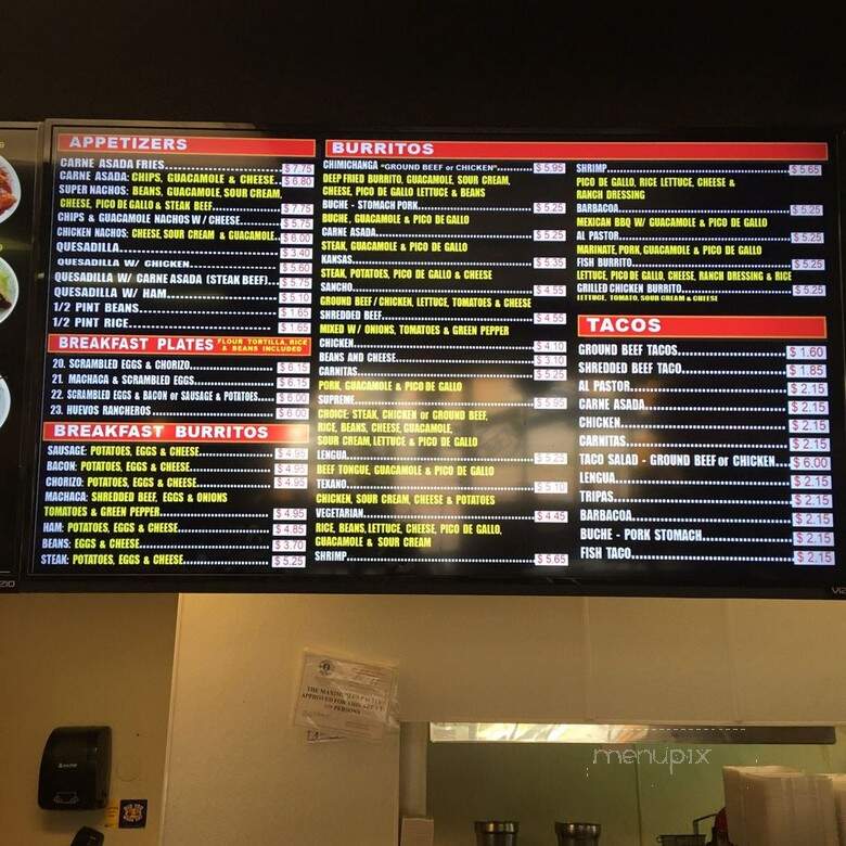 Lalo's Mexican Food - Wichita, KS menu_pic