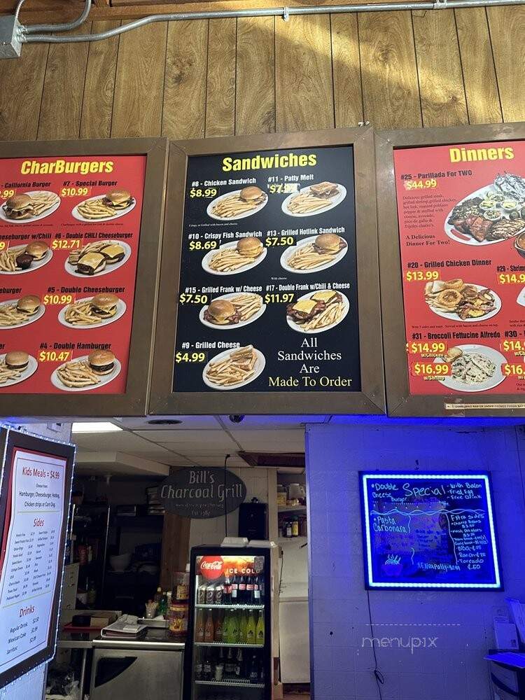 Bill's Charcoal Grill - Wichita, KS menu_pic