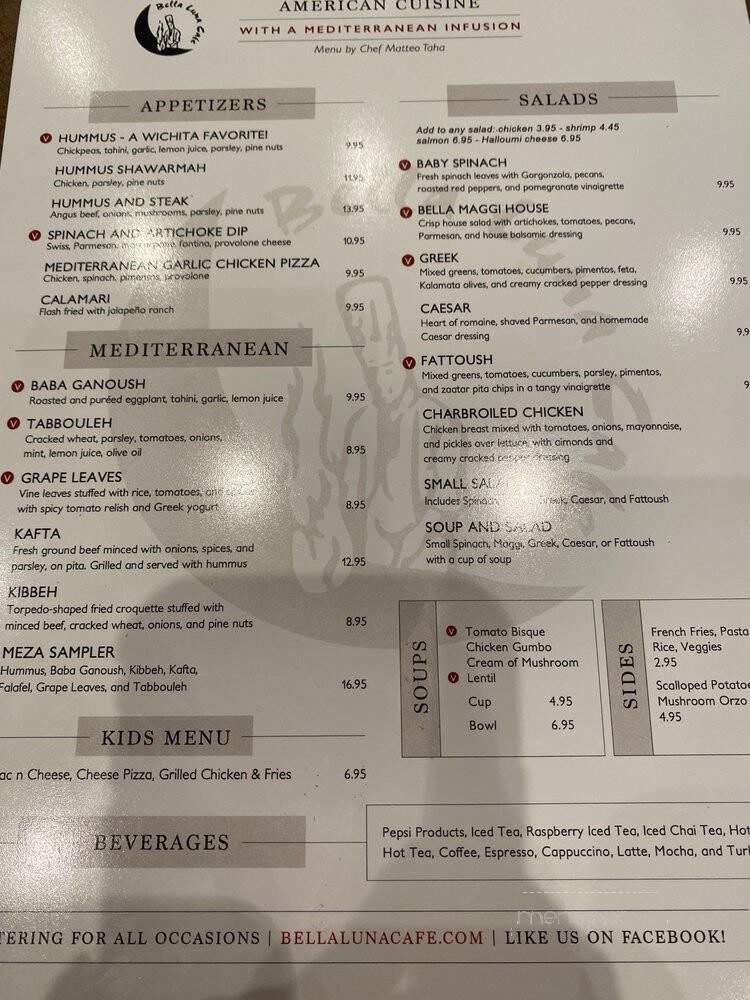 Bella Luna Cafe - Wichita, KS menu_pic