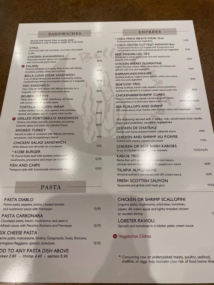 Bella Luna Cafe - Wichita, KS menu_pic
