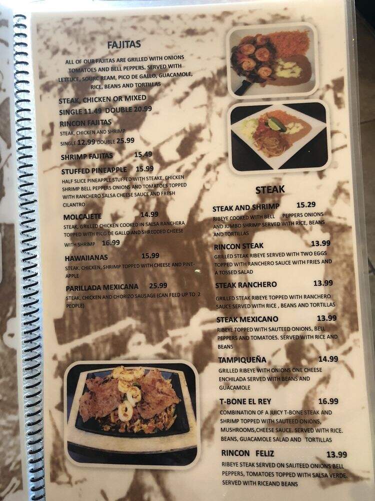 El Rincon - Wichita, KS menu_pic