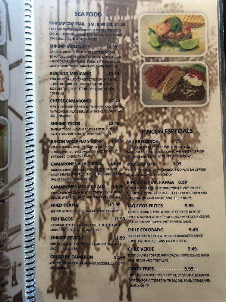 El Rincon - Wichita, KS menu_pic