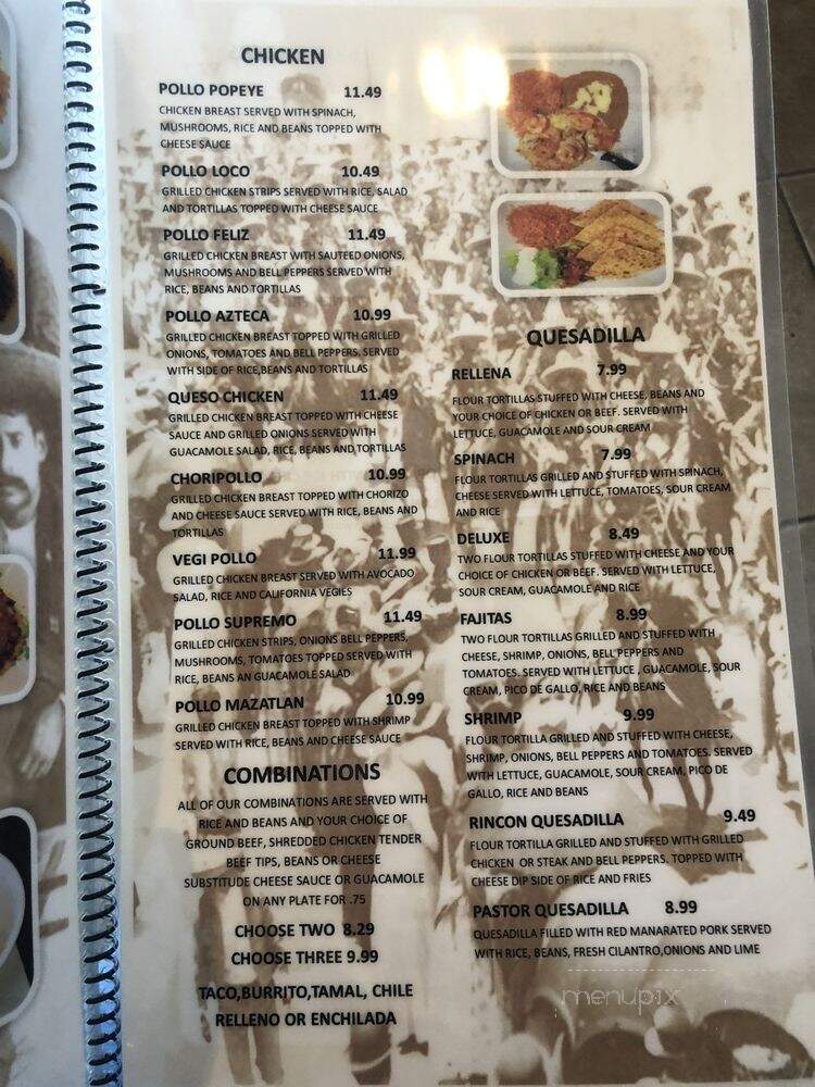 El Rincon - Wichita, KS menu_pic
