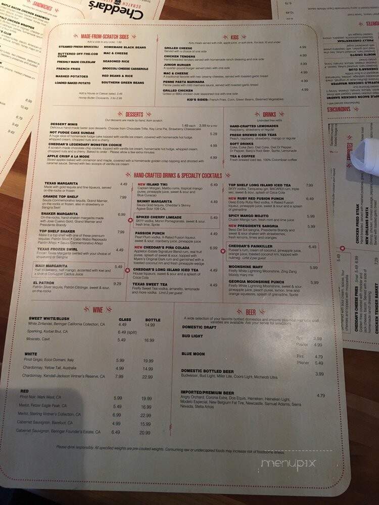Cheddar's Casual Cafe - Wichita, KS menu_pic
