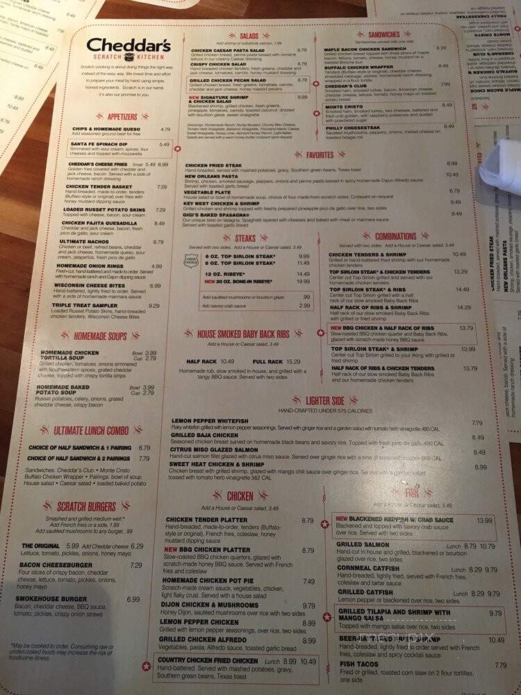 Cheddar's Casual Cafe - Wichita, KS menu_pic