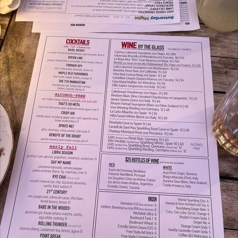 Campus Hideaway - Lawrence, KS menu_pic