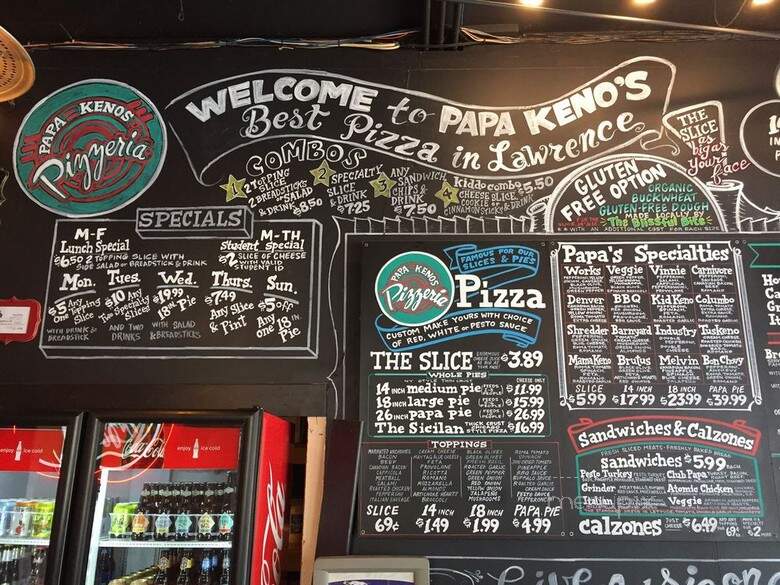Papa Keno's Pizzeria - Lawrence, KS menu_pic